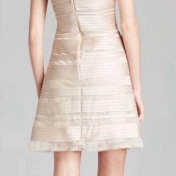 BCBGMaxAzria Morgane Champagne Embellished Dress - Picture 3 of 7